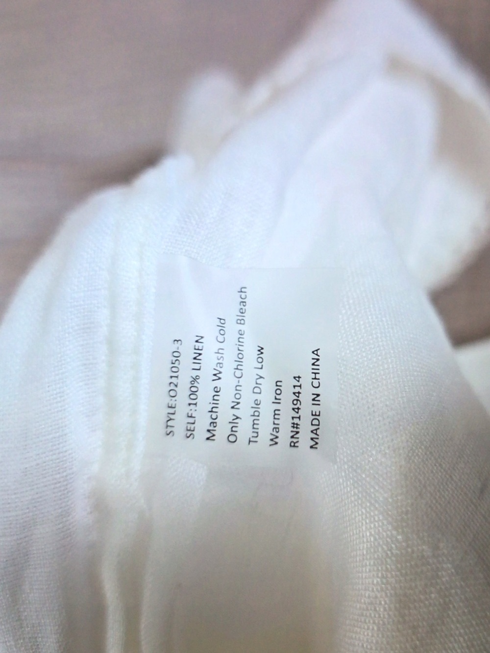 Johnny Was Cream Embroidered V-Neck Linen Tunic - Picture 15 of 15